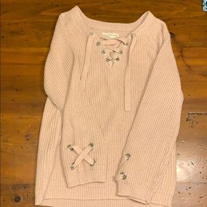 Chunky knit V-neck
